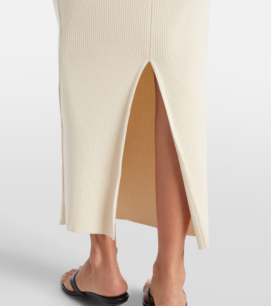 Wardrobe. NYC Knitted cotton column skirt