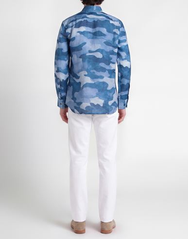 Man Shirt Light blue Size 3XL Linen