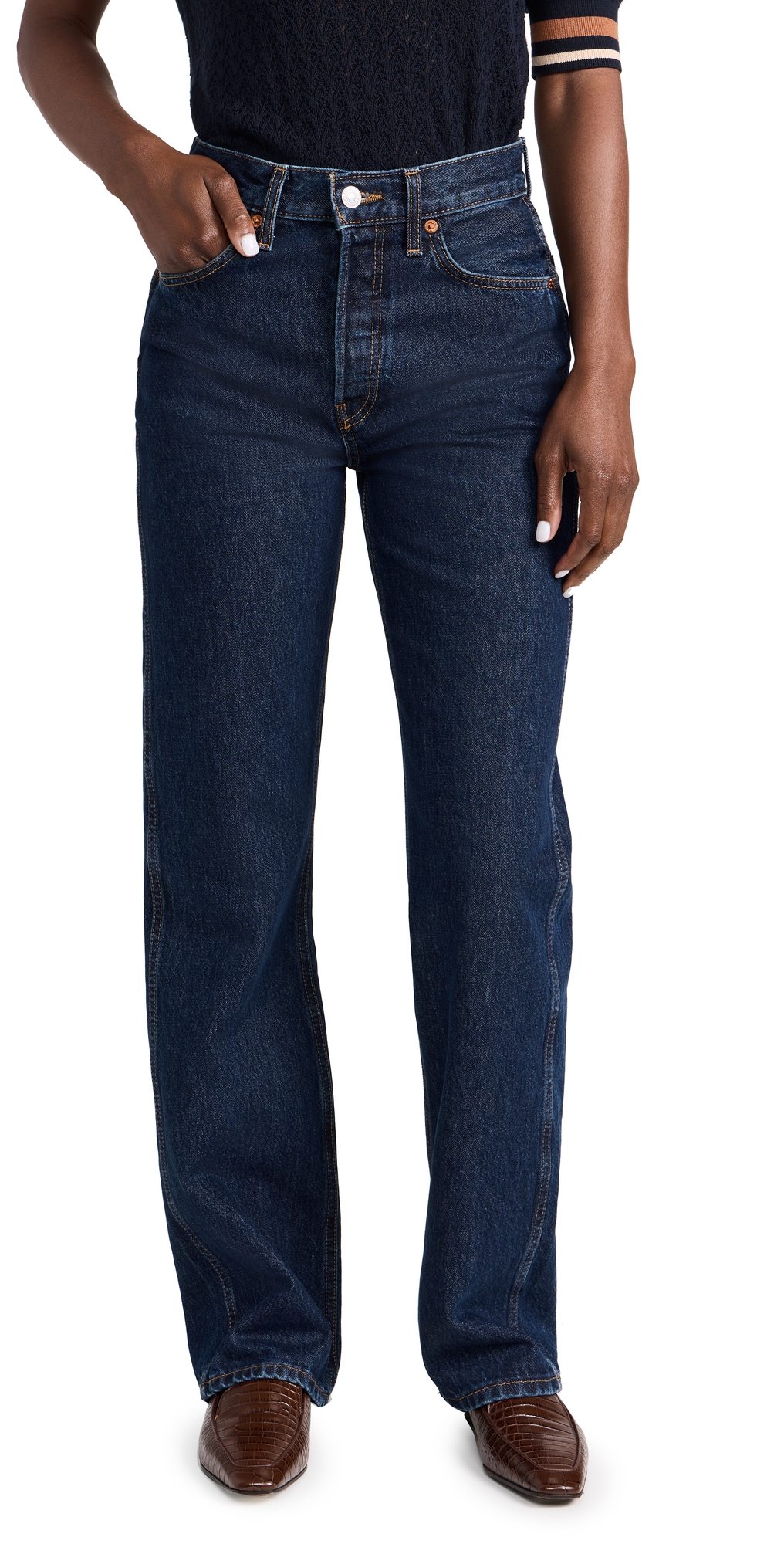 90s High Rise Loose Jeans