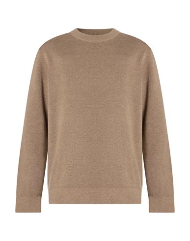 Man Sweater Sand Size L Cotton, Recycled polyester