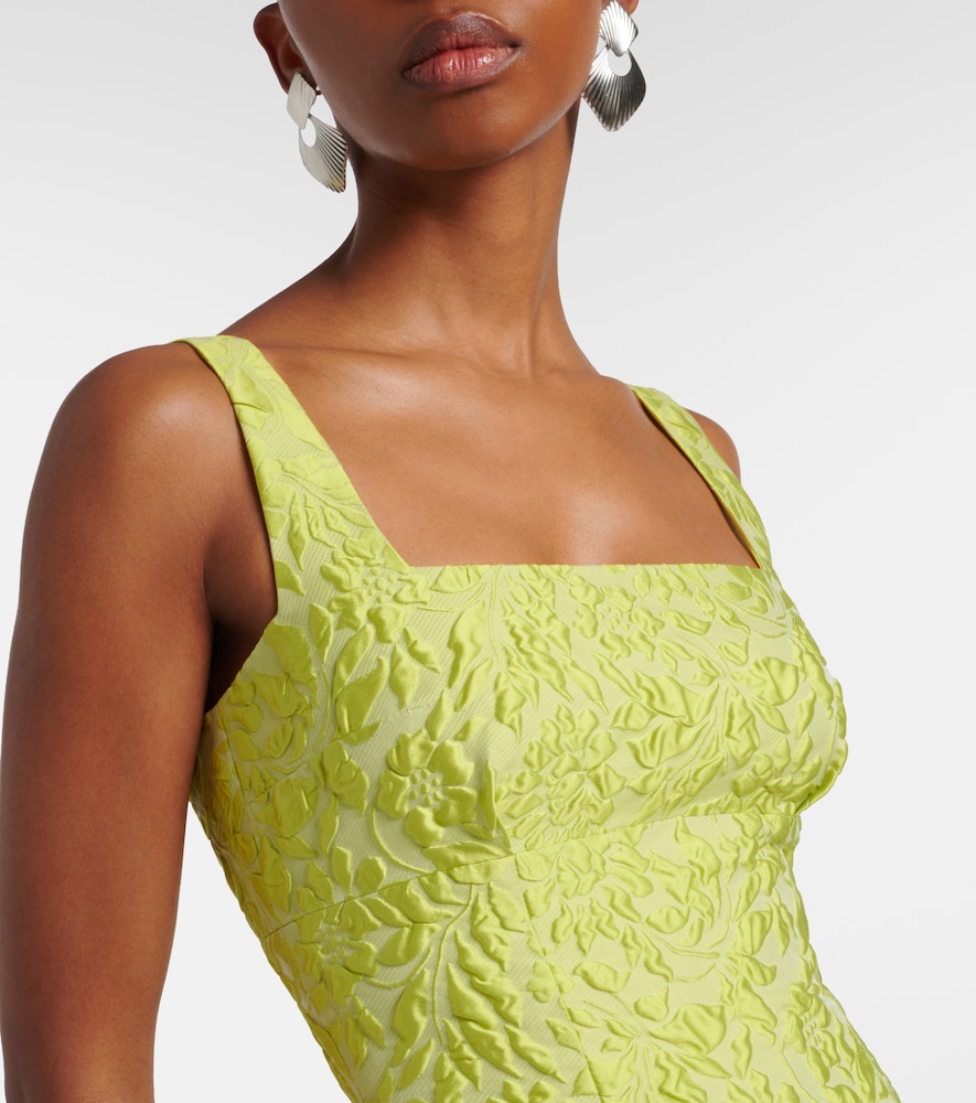 Micheline floral cloqué gown