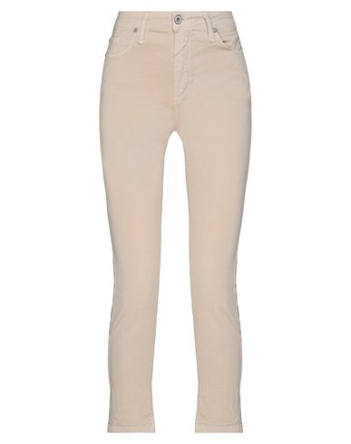 Woman Pants Beige Size XXS Cotton, Polyester, Elastane