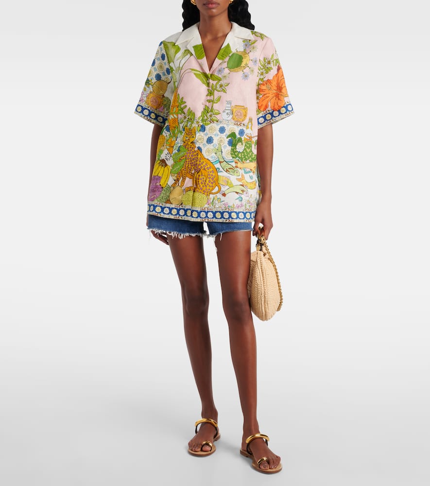 Alémais Hazel printed linen shirt