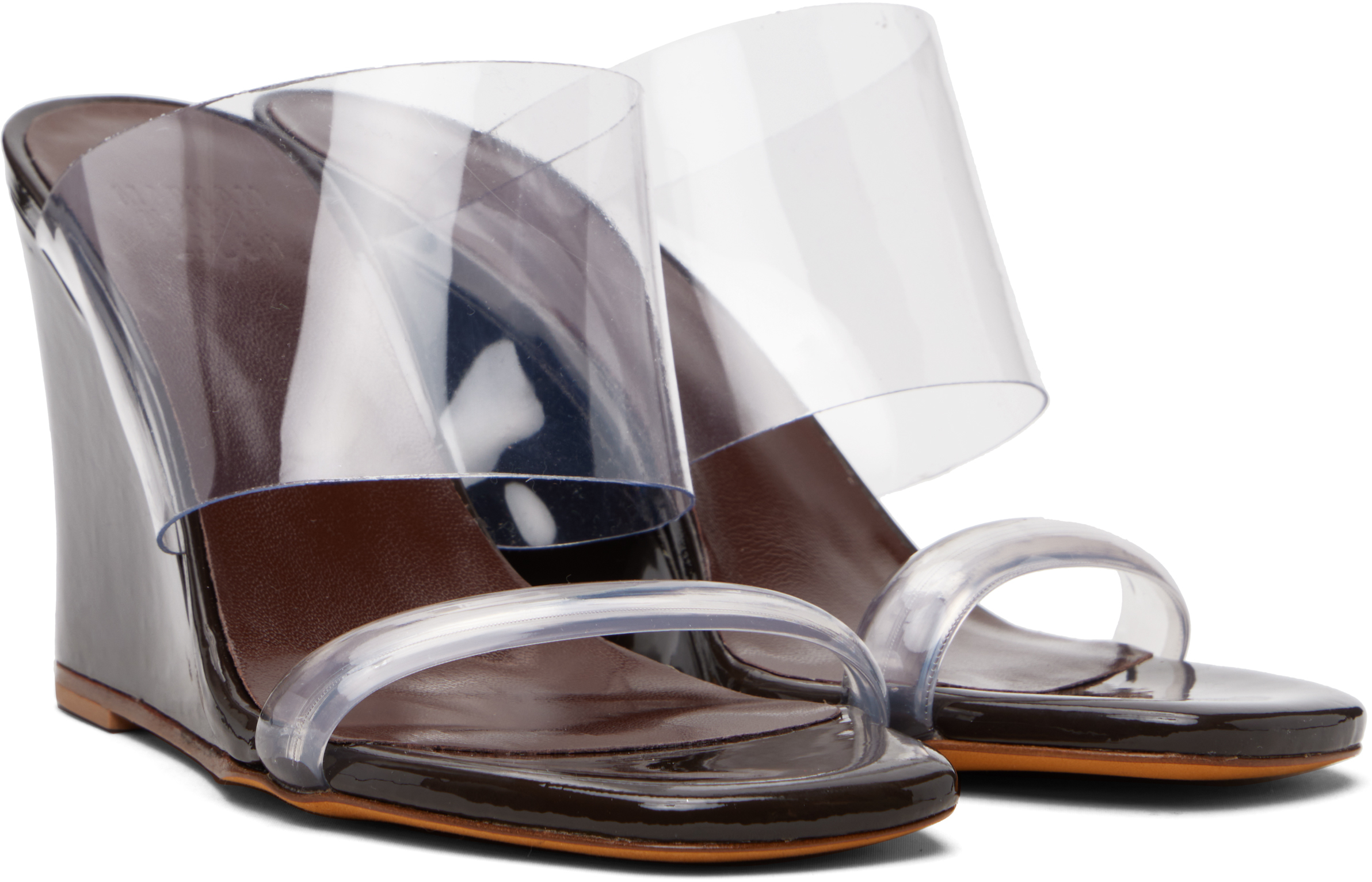 Brown Olympia Wedge Heeled Sandals