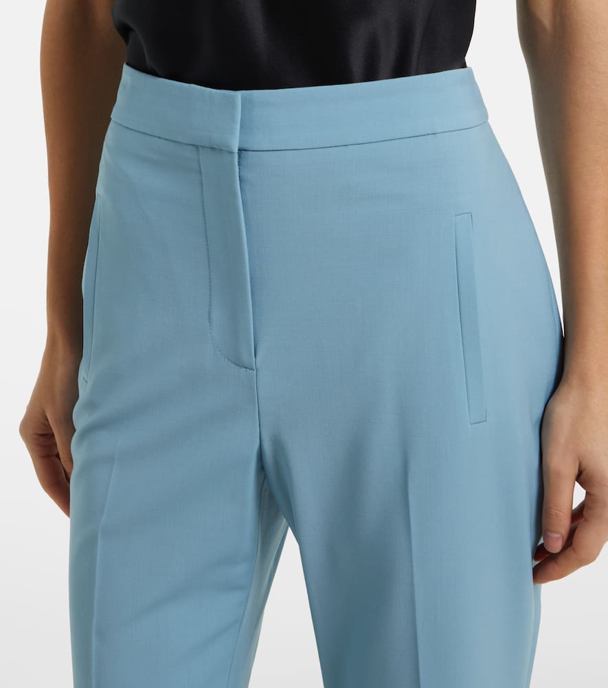 Arte cropped wool-blend slim pants