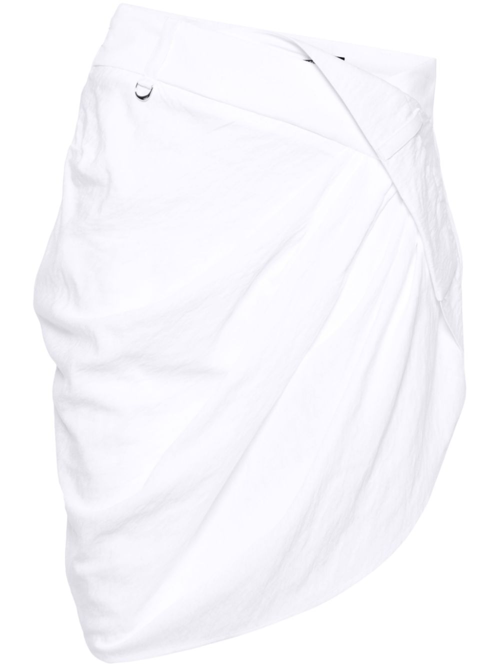 La Mini Jupe Saudade draped skirt - White