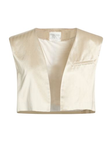 Forte_forte Woman Tailored Vest Beige Size 1 Viscose, Cotton