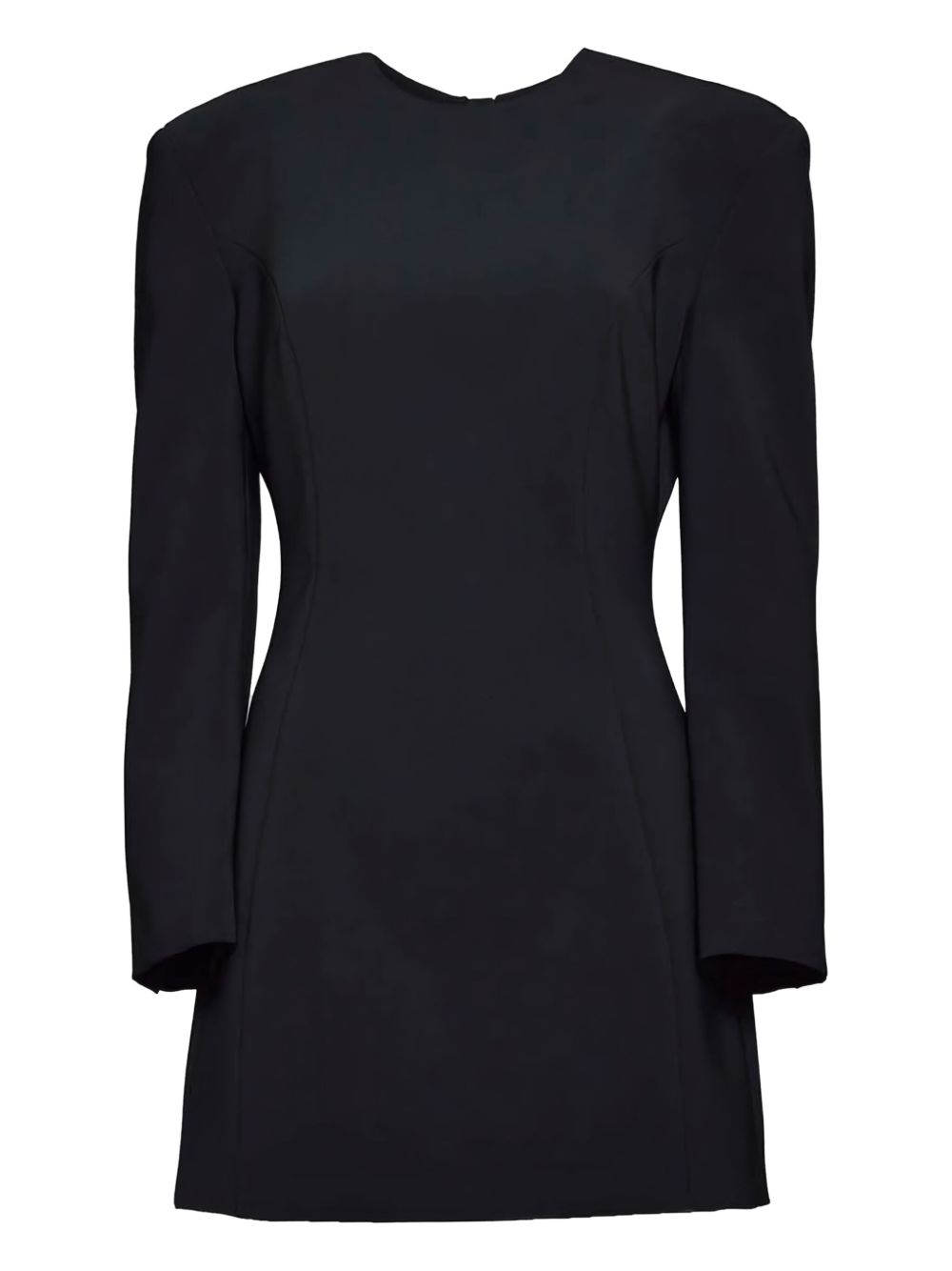 Long-sleeved mini dress - Black