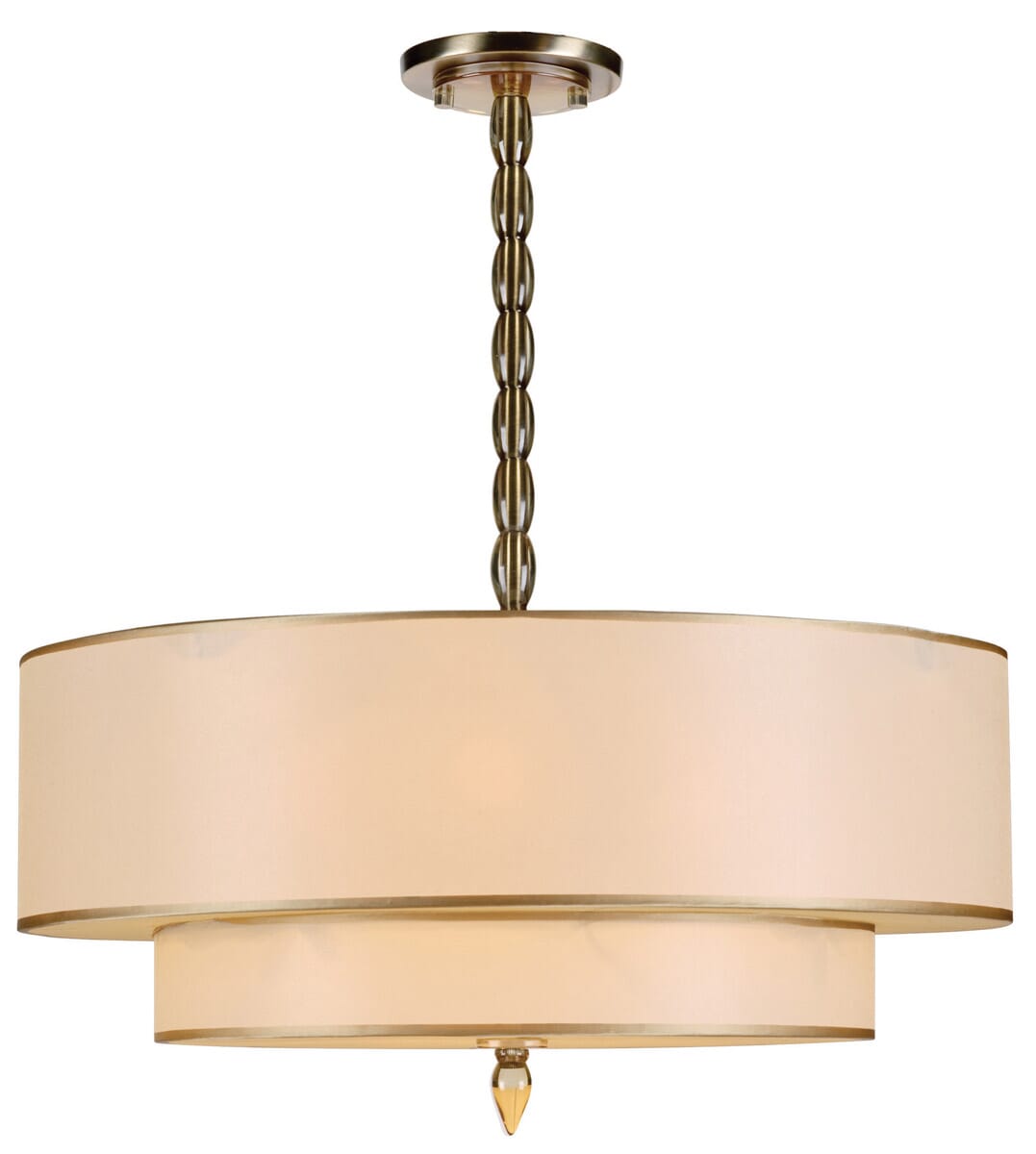 Luxo 5-Light 22" Transitional Chandelier in Antique Bra