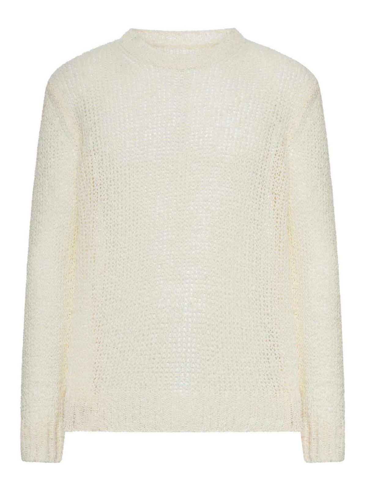 Perforated Crew Neck Sweater