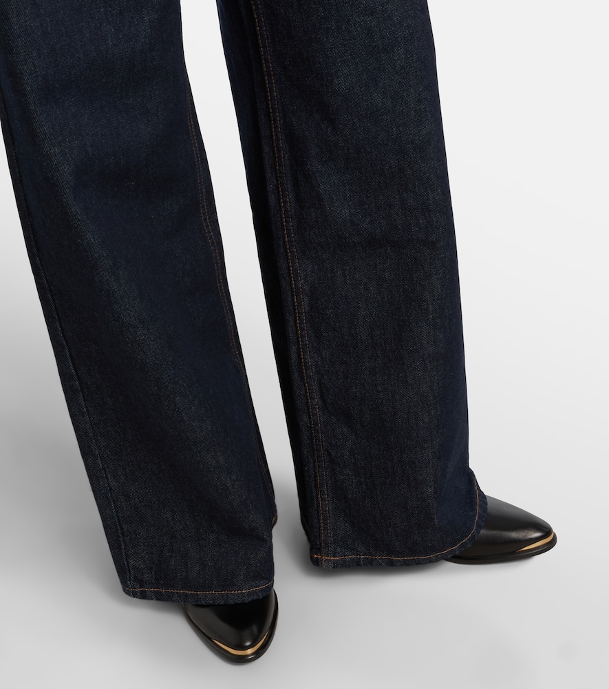 Lemony wide-leg jeans