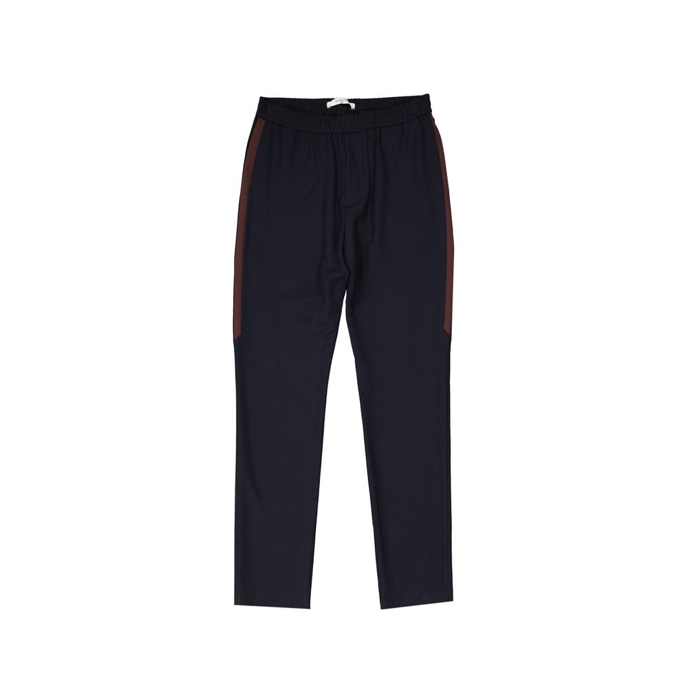 Wool Trousers — Navy