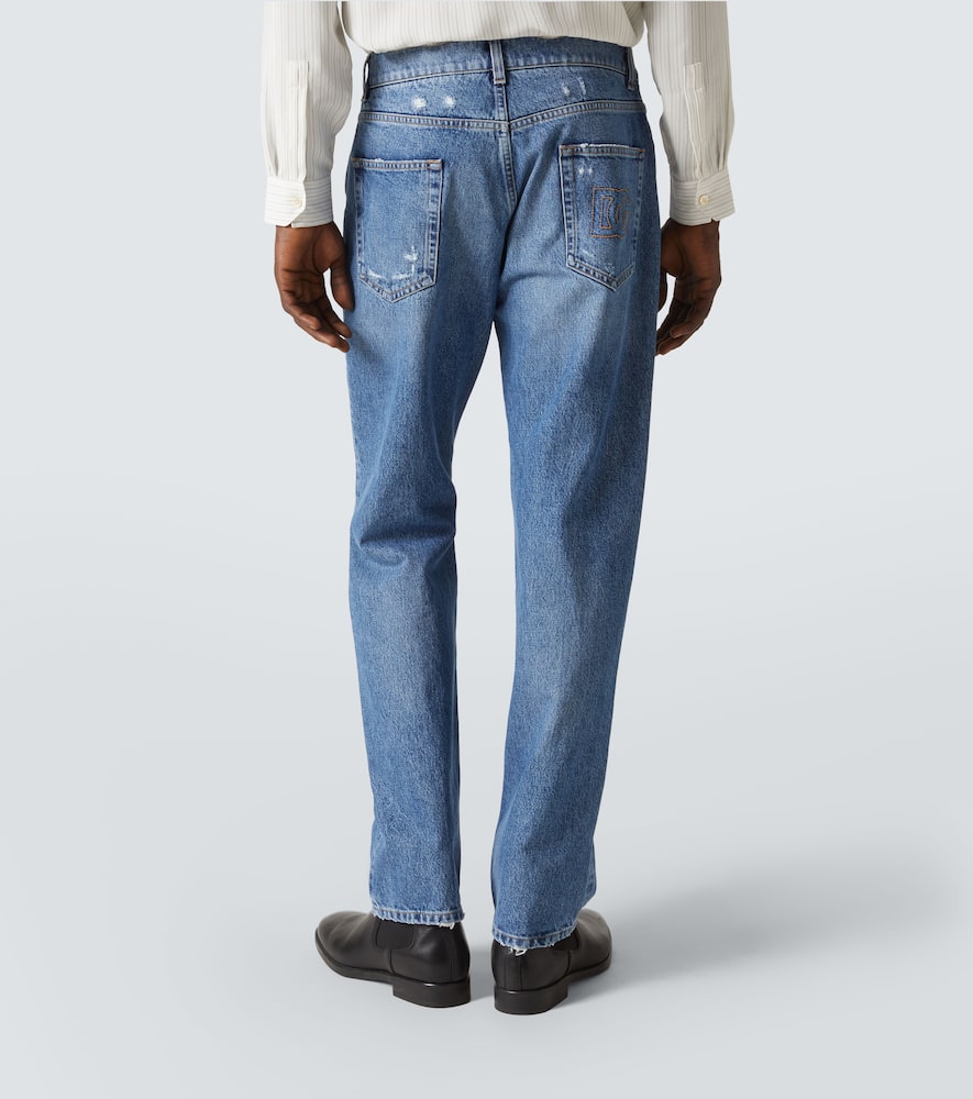 Distressed jeans