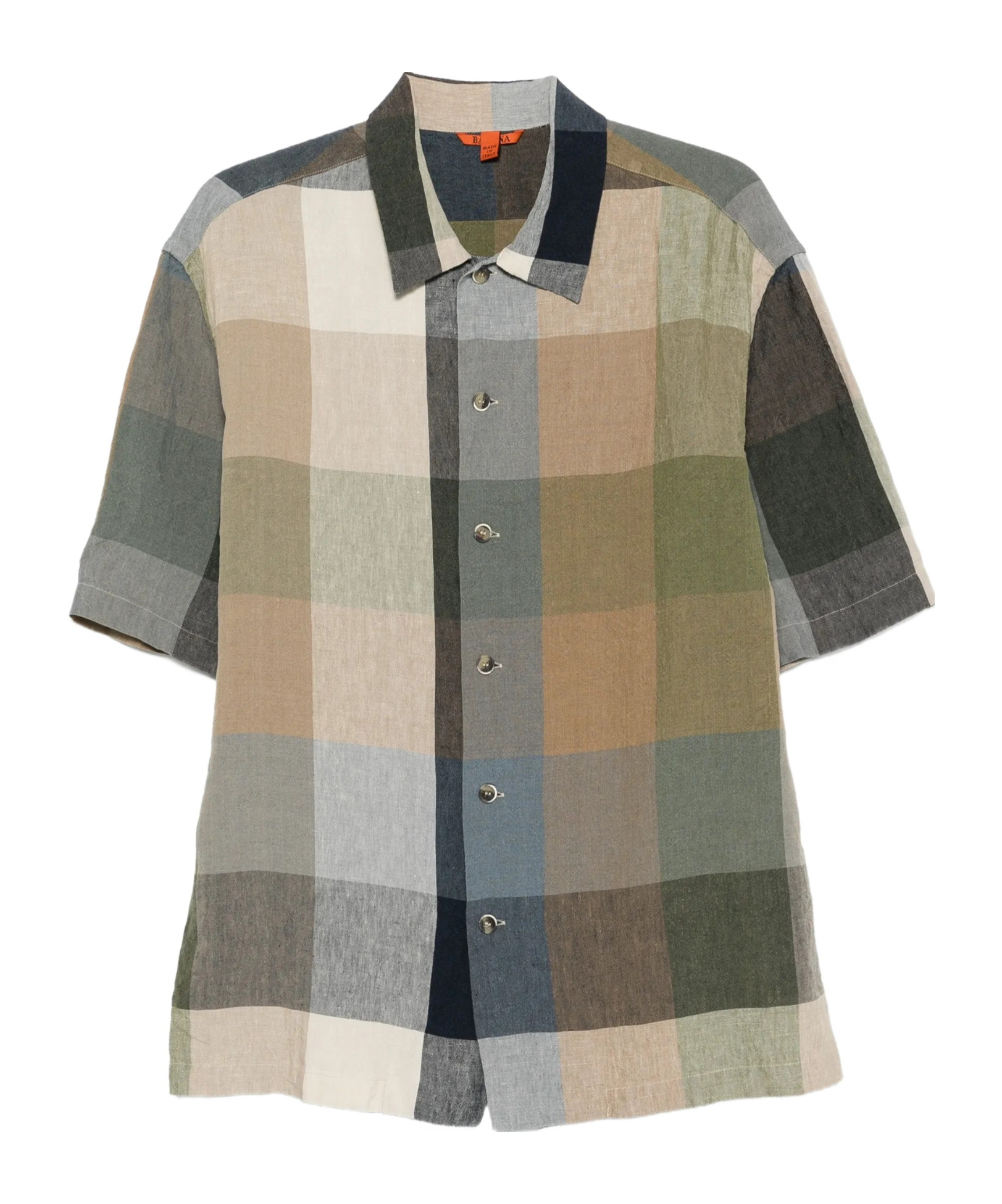 Galia check-pattern short-sleeve shirt