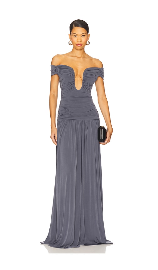 Lovers and Friends Alizee Gown in Grey.  XS. Also in M
