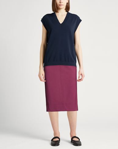 By Slowear Woman Midi skirt Plum Size 6 Virgin Wool, Elastane