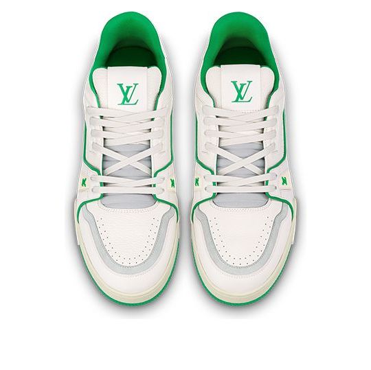 LV Trainer Sneakers 'White Green'