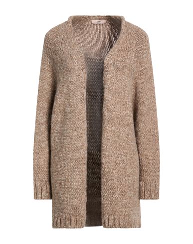 Woman Cardigan Light brown Size 6 Wool, Polyacrylic, Alpaca wool