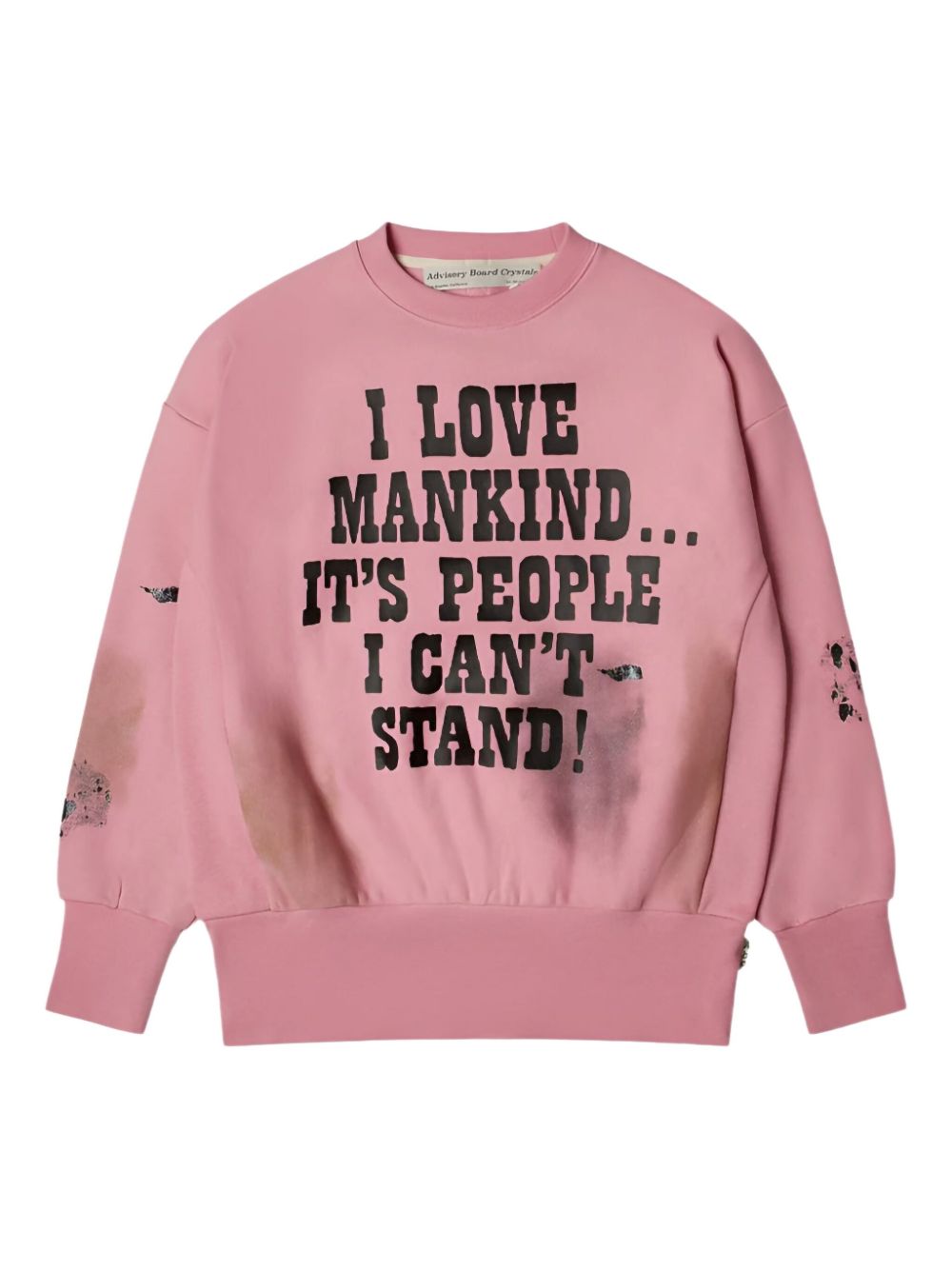 I Love Mankind But... sweatshirt - Pink