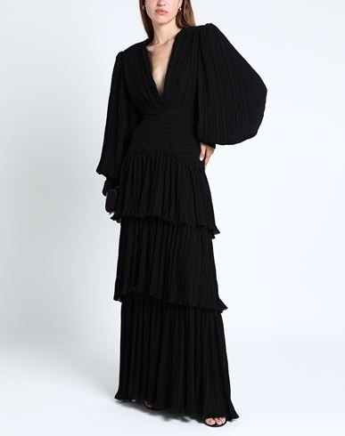 Woman Maxi dress Black Size 4 Polyamide