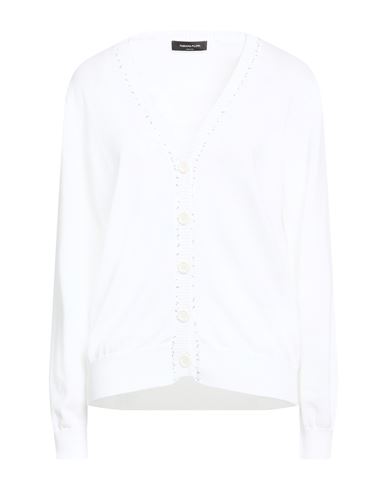 Woman Cardigan White Size 4 Cotton