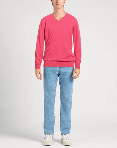 Man Sweater Fuchsia Size 44 Cashmere