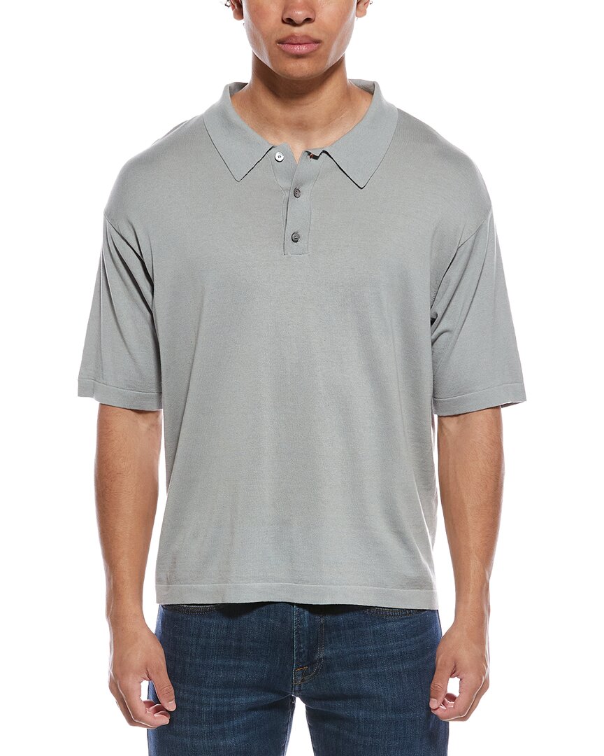 Frame Silk-Blend Polo Sweater