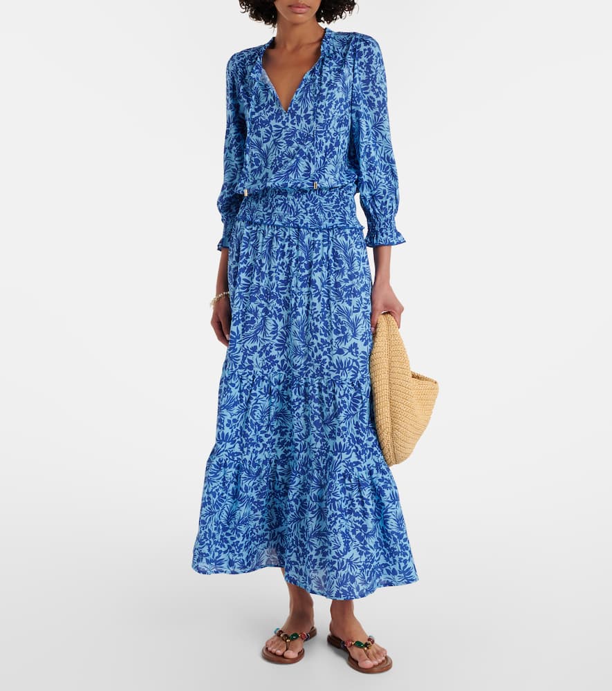 La Marquet cotton-blend maxi dress