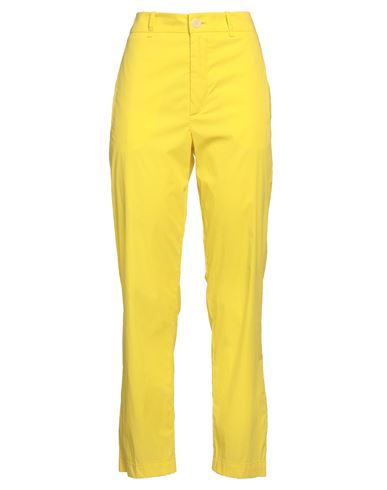Woman Pants Yellow Size 1 Cotton, Polyamide