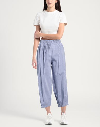 Woman Pants Navy Size S Cotton, Nylon, Elastane