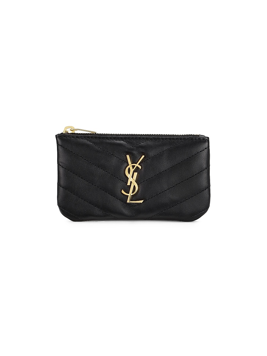 Women's Monogram Matelasse Leather Zip-Around Wallet - Nero