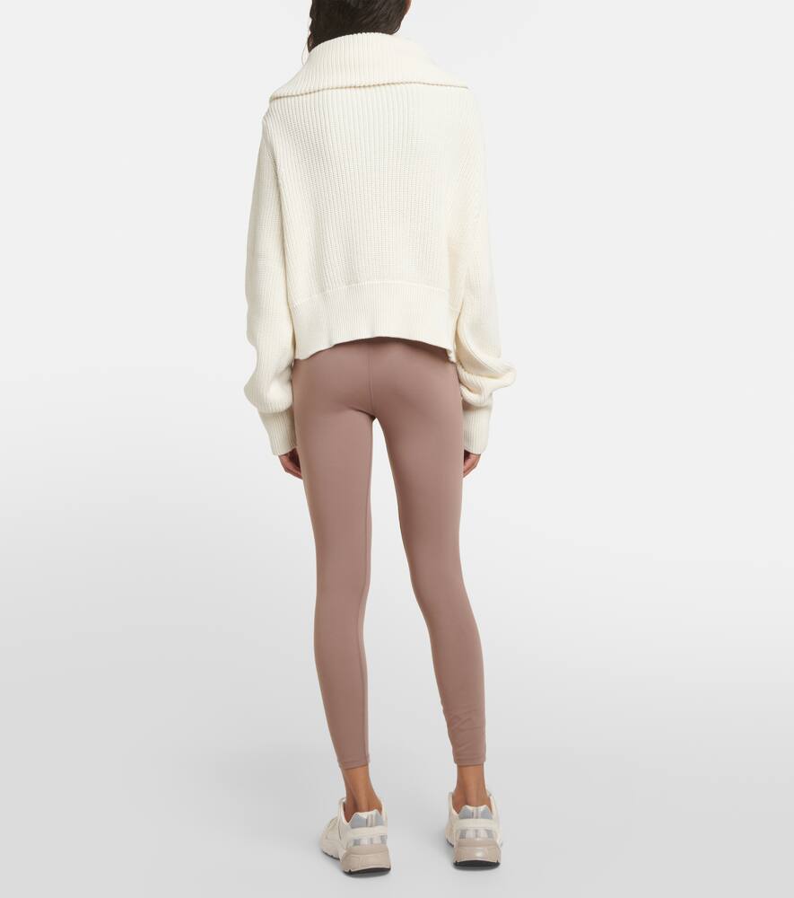 Varley Mentone cotton half-zip sweater