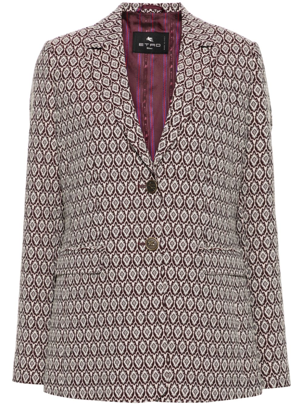 Jacquard blazer - Neutrals