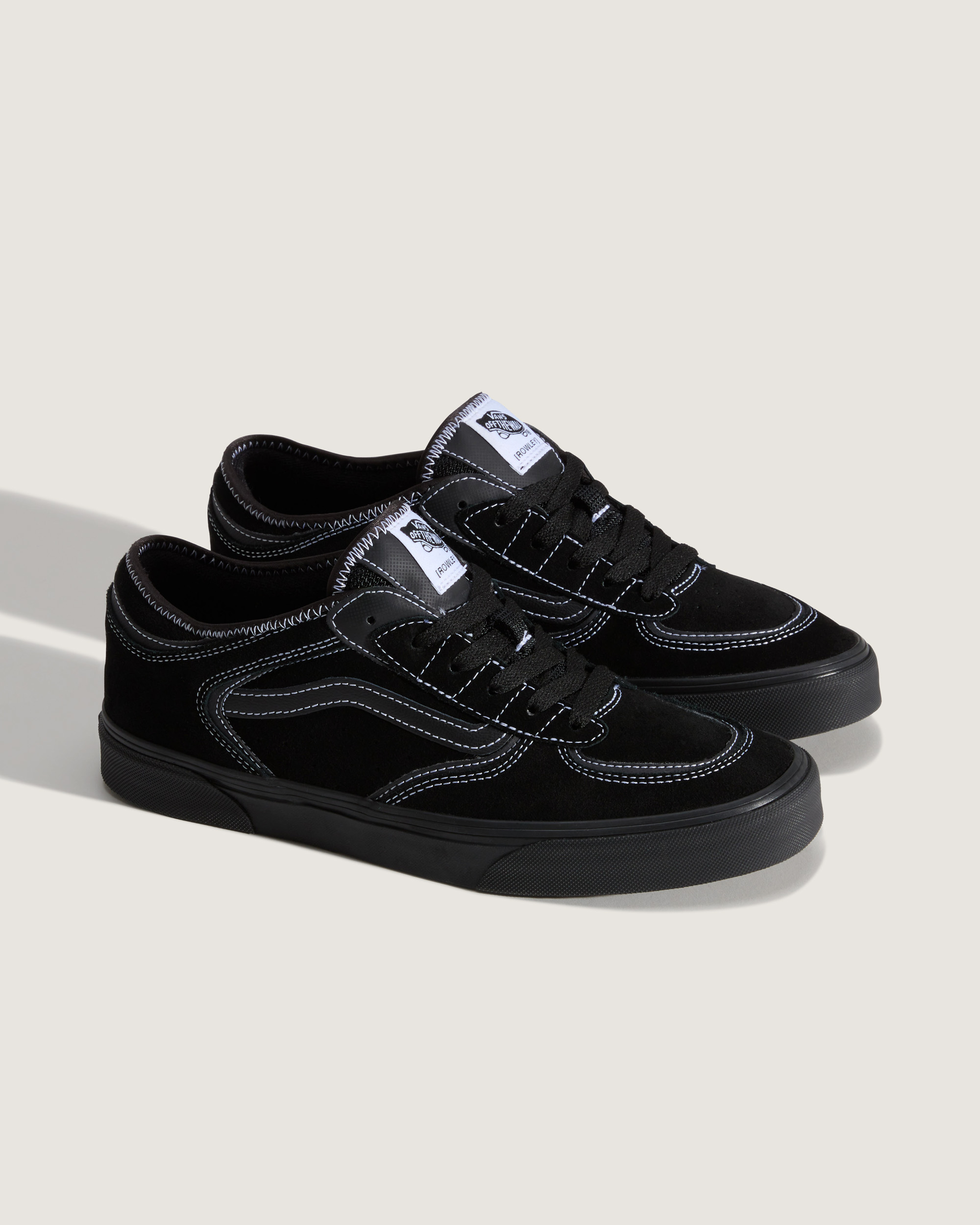 Vans Unisex Rowley Classic Sneakers - Black Leather