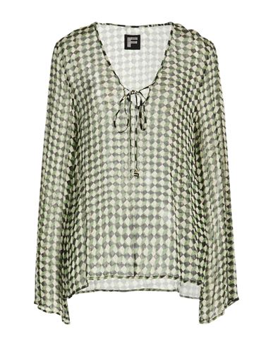 Woman Top Green Size M Viscose, Cotton, Lurex