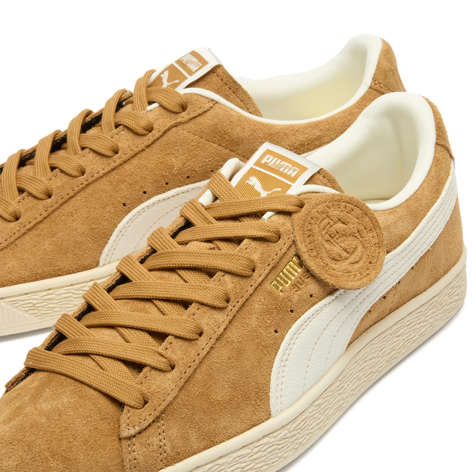 Suede Charles F. Stead IV Sneaker Honey Butter/White