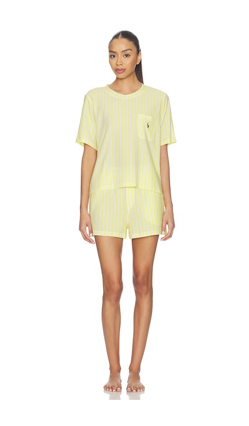 Polo Ralph Lauren Intimates Short Sleeve Short Set in Yellow. - S also in XXS, XS