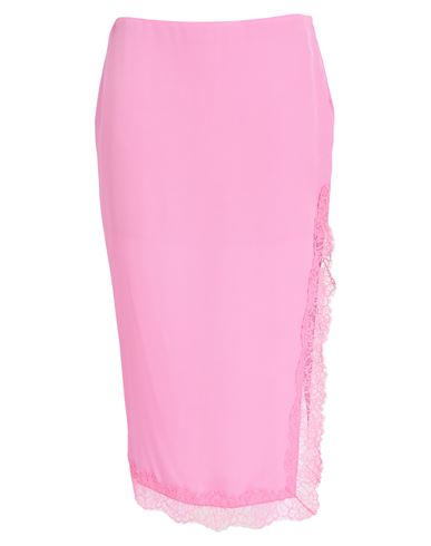 Woman Midi skirt Fuchsia Size 2 Acetate, Silk