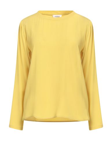 Woman Top Yellow Size 4 Acetate, Silk
