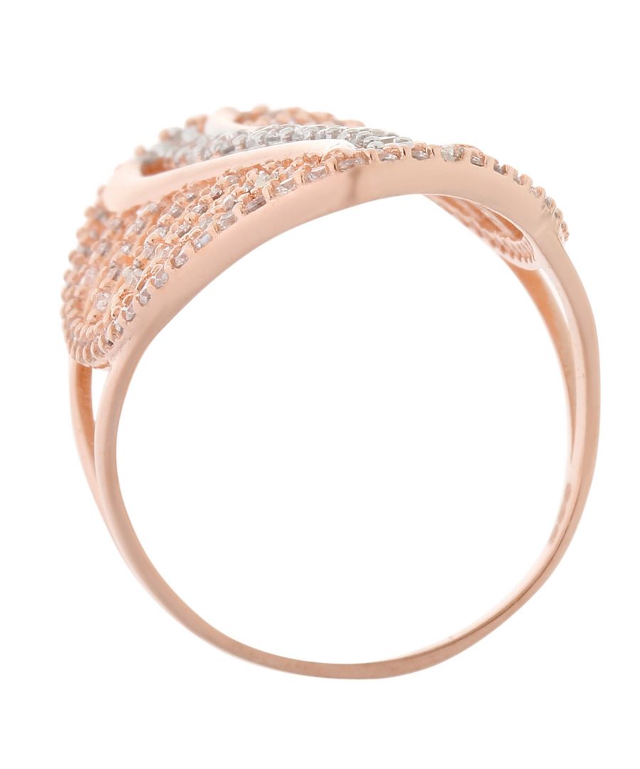 Orphelia WoMens 925 Sterling Silver Ring - Rose ZR