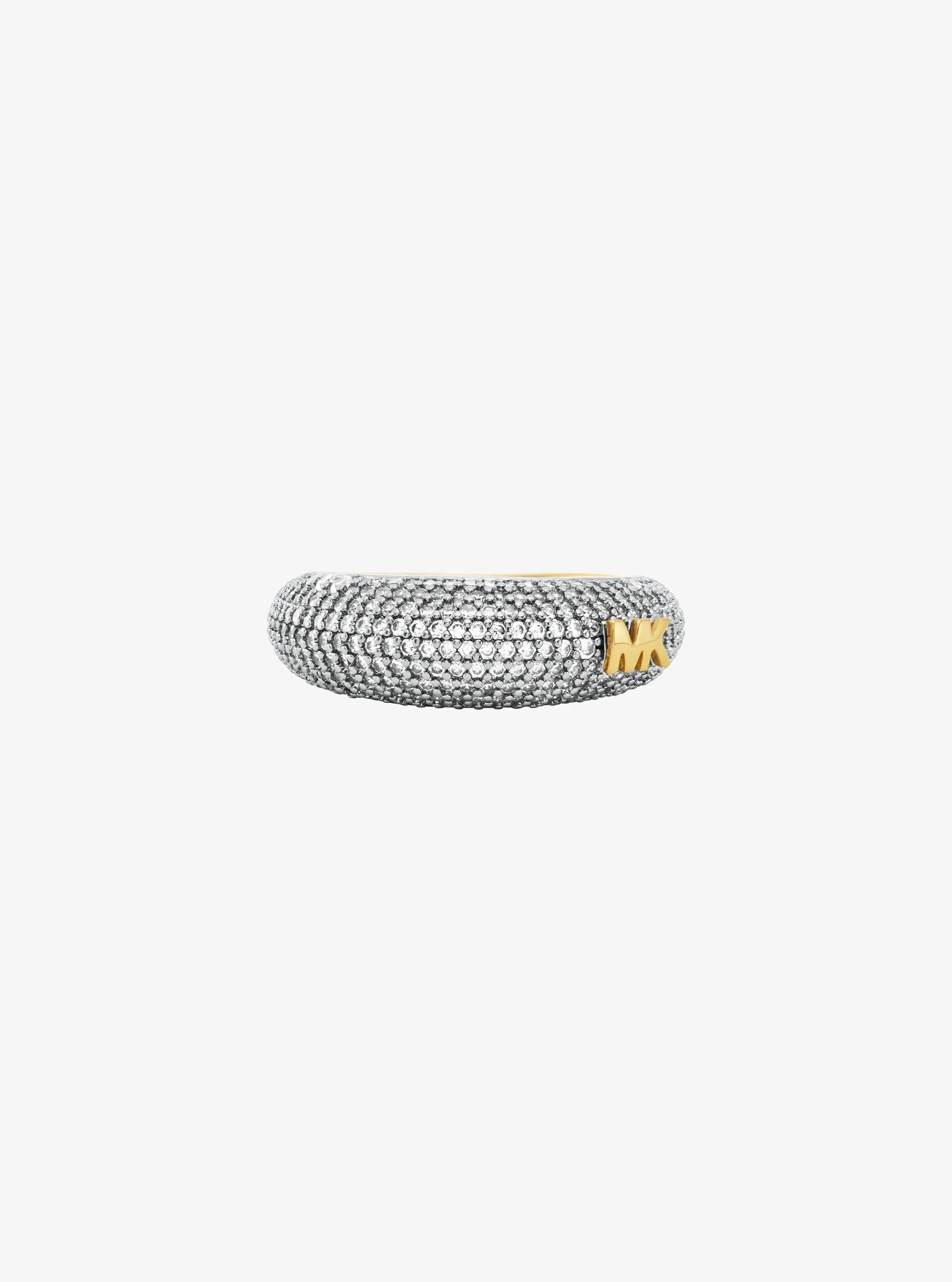 Pavé Two-Tone Dome Ring