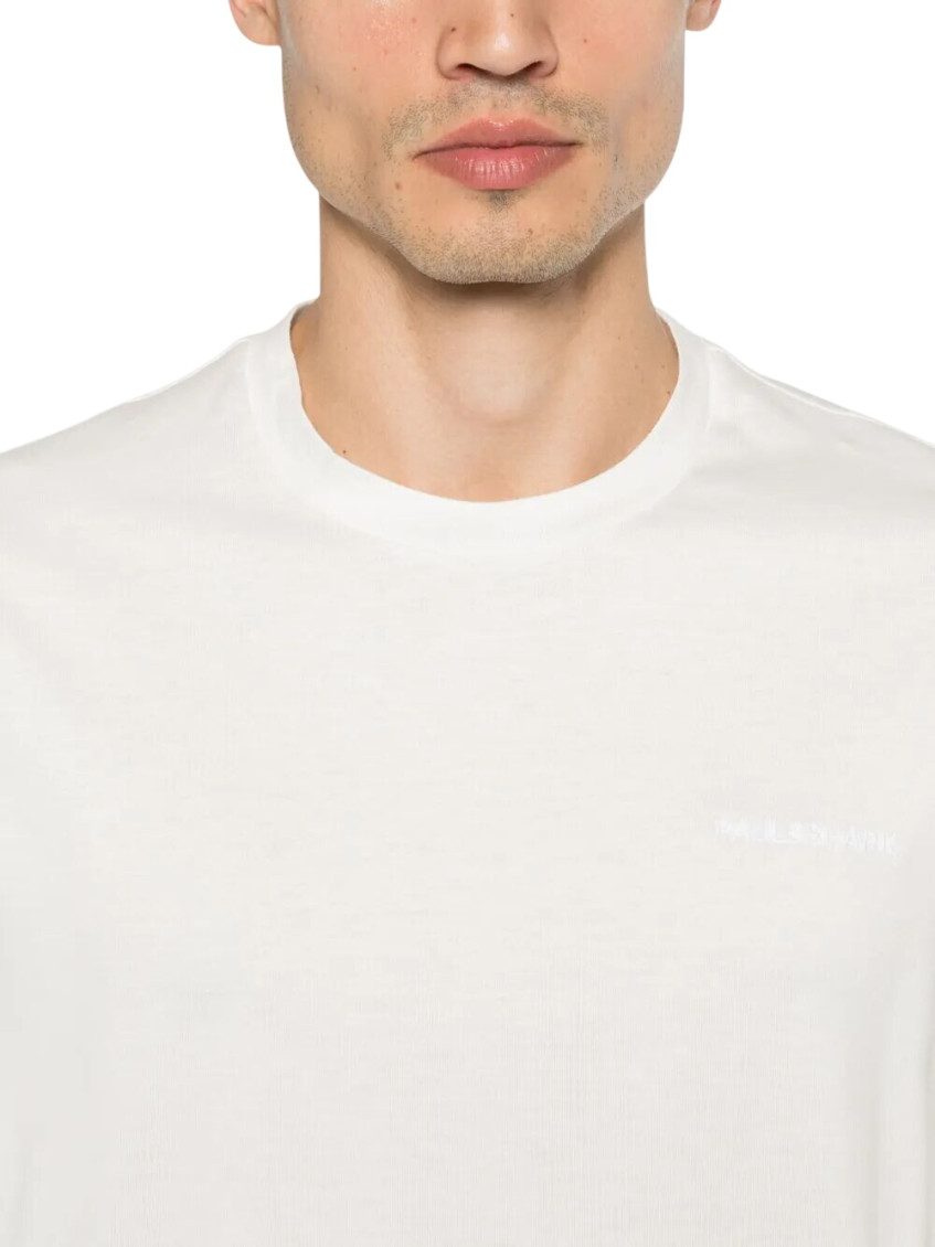 Paul & Shark - cotton t shirt embroidered logo detai