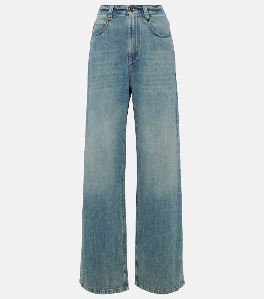 High-rise wide-leg jeans