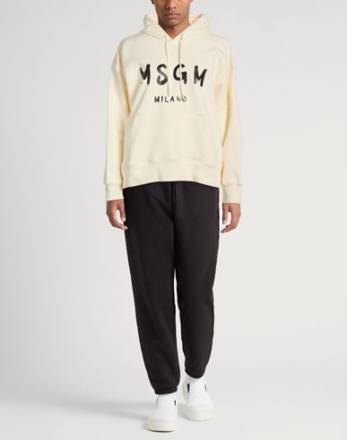 Man Sweatshirt Ivory Size S Cotton