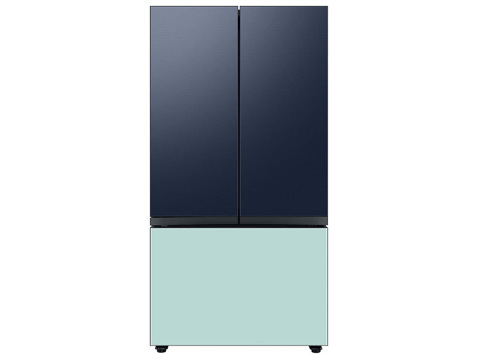 Bespoke 3-Door French Door Refrigerator Panel in Morning in Blue Glass - Bottom Panel(RA-F36DB3CM/AA)