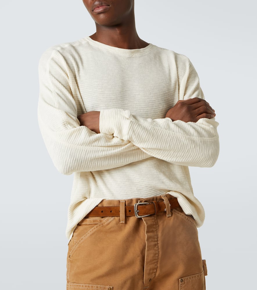 RRL Waffle-knit cotton sweater