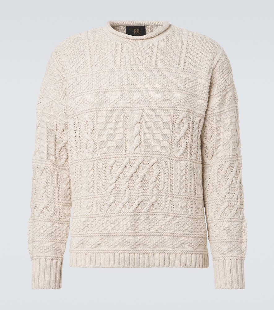 Cotton and linen sweater