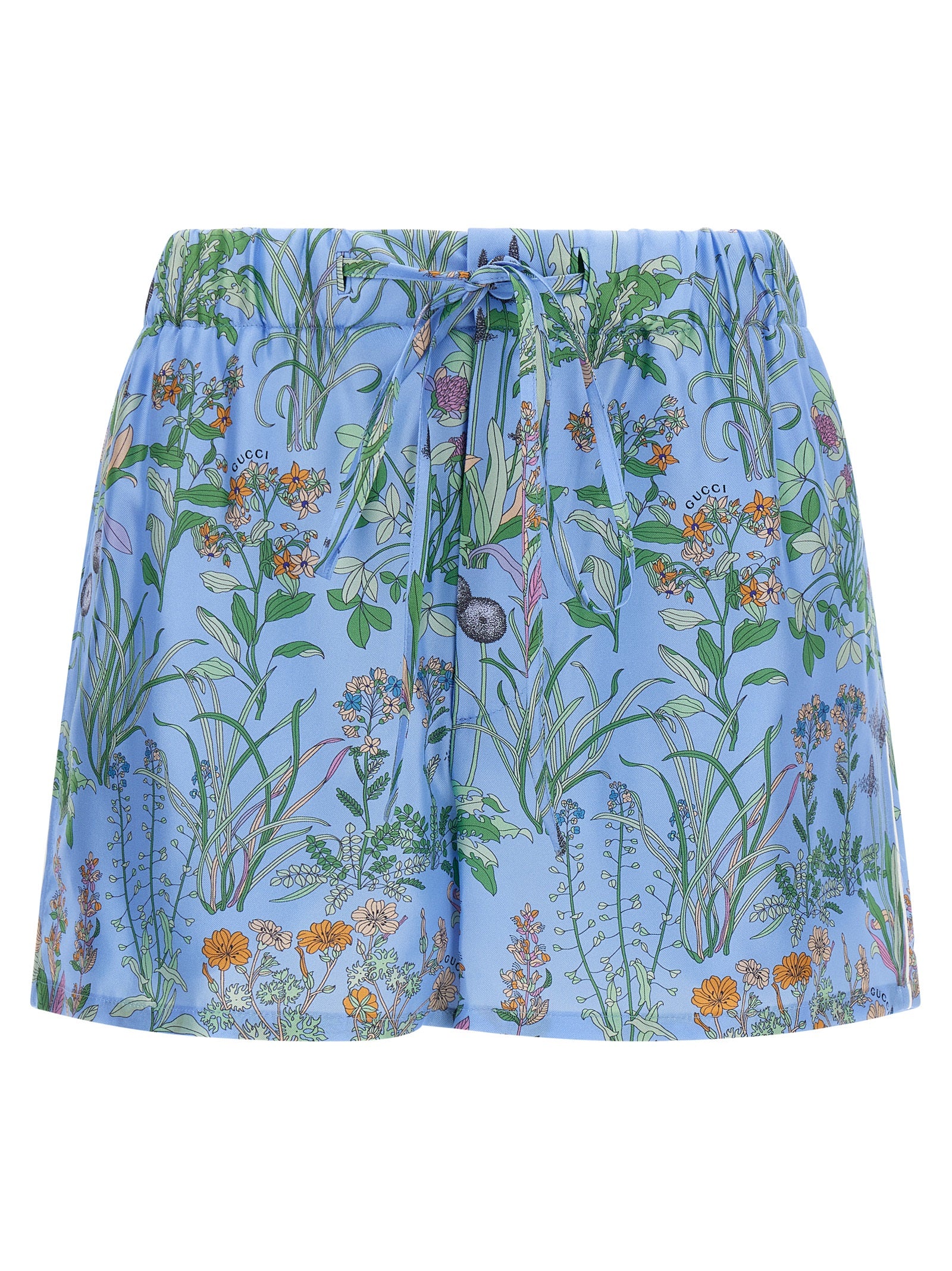 Flora Bermuda Shorts — Blue