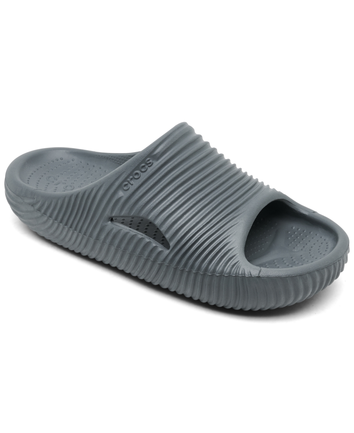 Men's Mellow Tide Recovery Slide Sandals from Finish Line - Stealth Gray