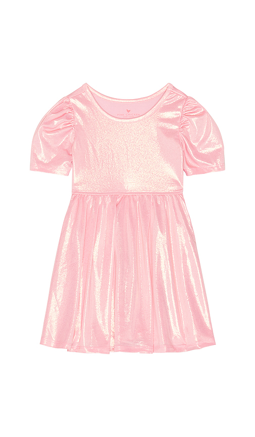 Pink Chicken Girls Lame Laurie Dress in Pink. - 2 also